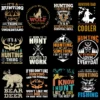 hunting tshirt design bundle