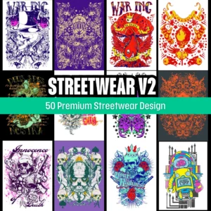 Streetwear tshirt design bundle