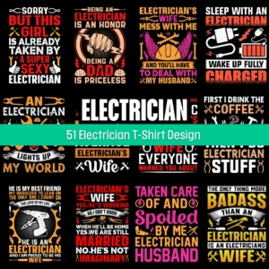 Electrician quotes Tshirt design, tshirt design bundle, student tshirt design, engineering tshirt design