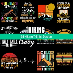 Free hiking travel tshirt design