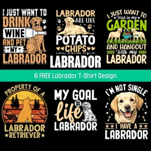 Labrador dog tshirt design