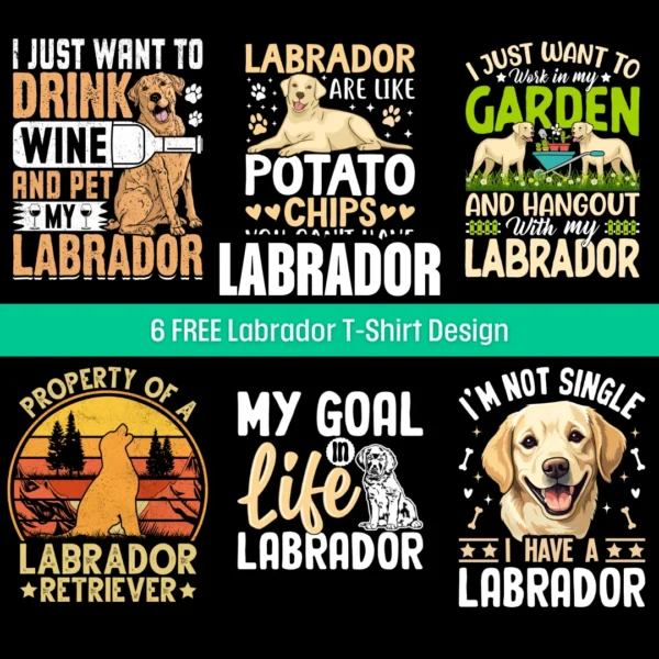 Labrador dog tshirt design