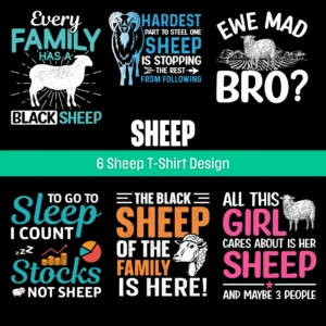 Sheep tshirt design