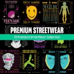 Streetwear Tshirt design bundle free download