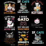 cat tshirt design, pet tshirt design, cat quotes design tshirt