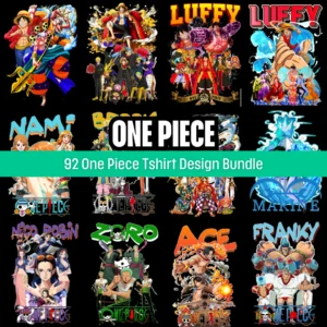 One Piece free tshirt design bundle