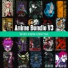 Free Anime Tshirt Design bundle