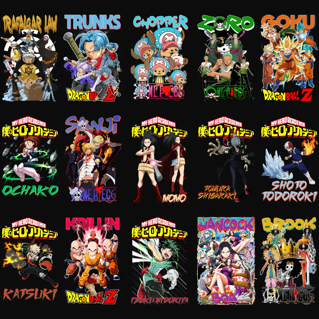 Anime TShirt Design Bundle