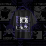 ZORO streetwear design, one piece design, shirt design